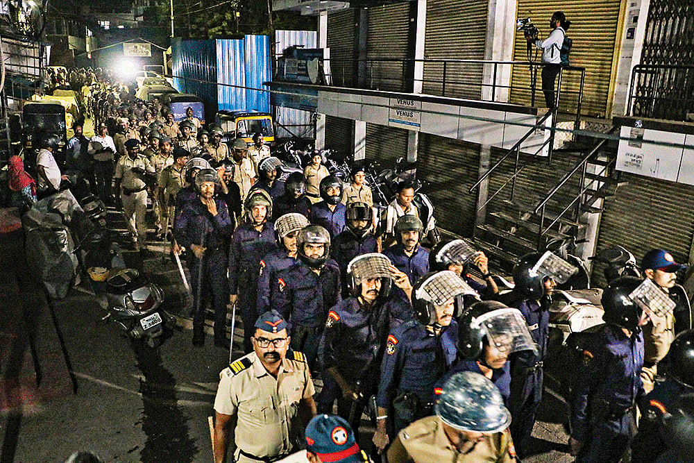 Calm After Chaos: Security personnel march in violence-hit areas of Nagpur 