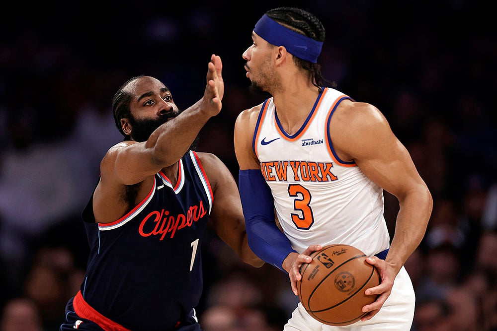 NBA basketball 2024-25 Los Angeles Clippers vs New York Knicks: Josh Hart