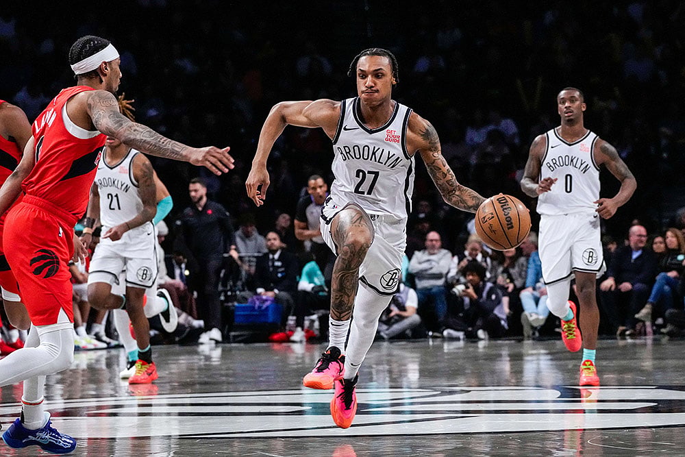 NBA basketball 2024-25 Toronto Raptors vs Brooklyn Nets: 