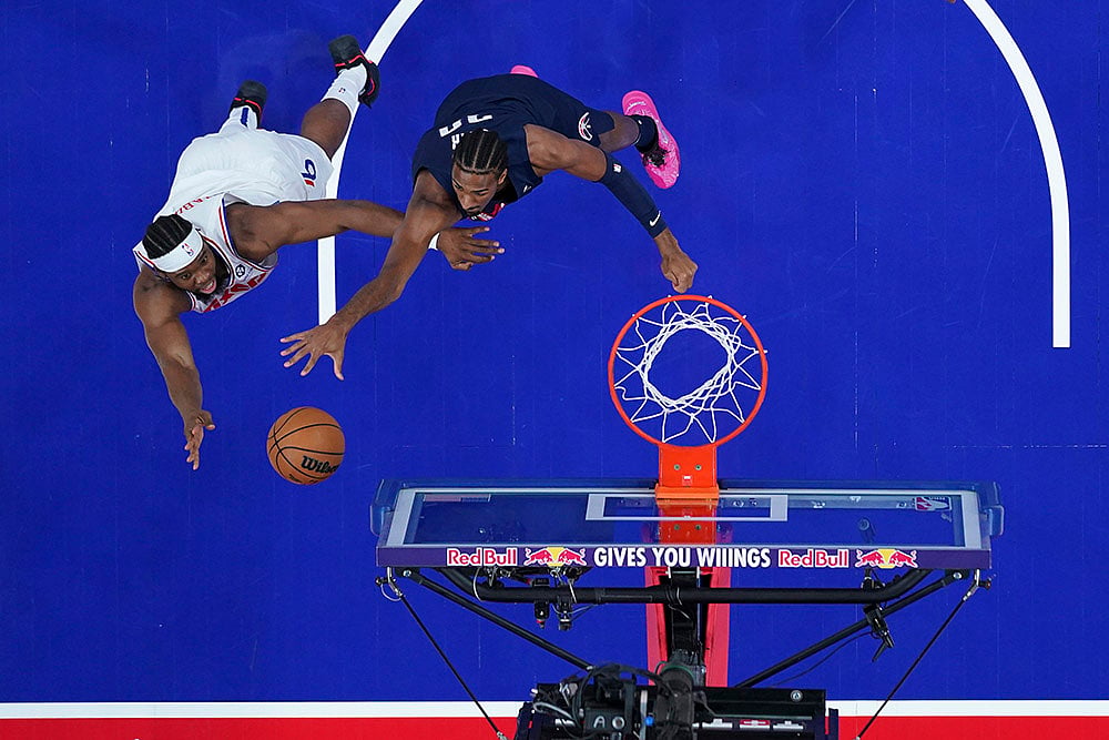NBA basketball 2024-25 Washington Wizards vs Philadelphia 76ers: Guerschon Yabusele