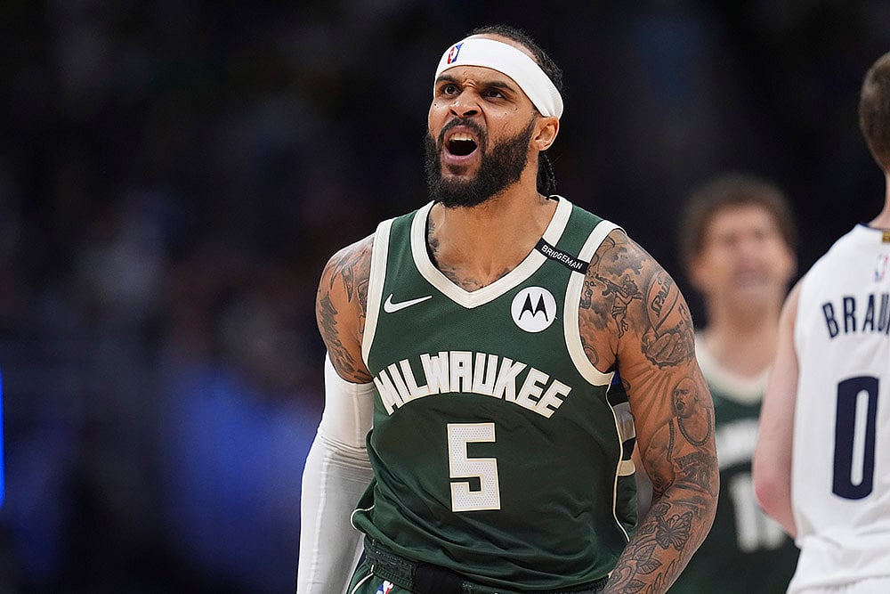 NBA basketball 2024-25 Milwaukee Bucks vs Denver Nuggets: Gary Trent Jr. 