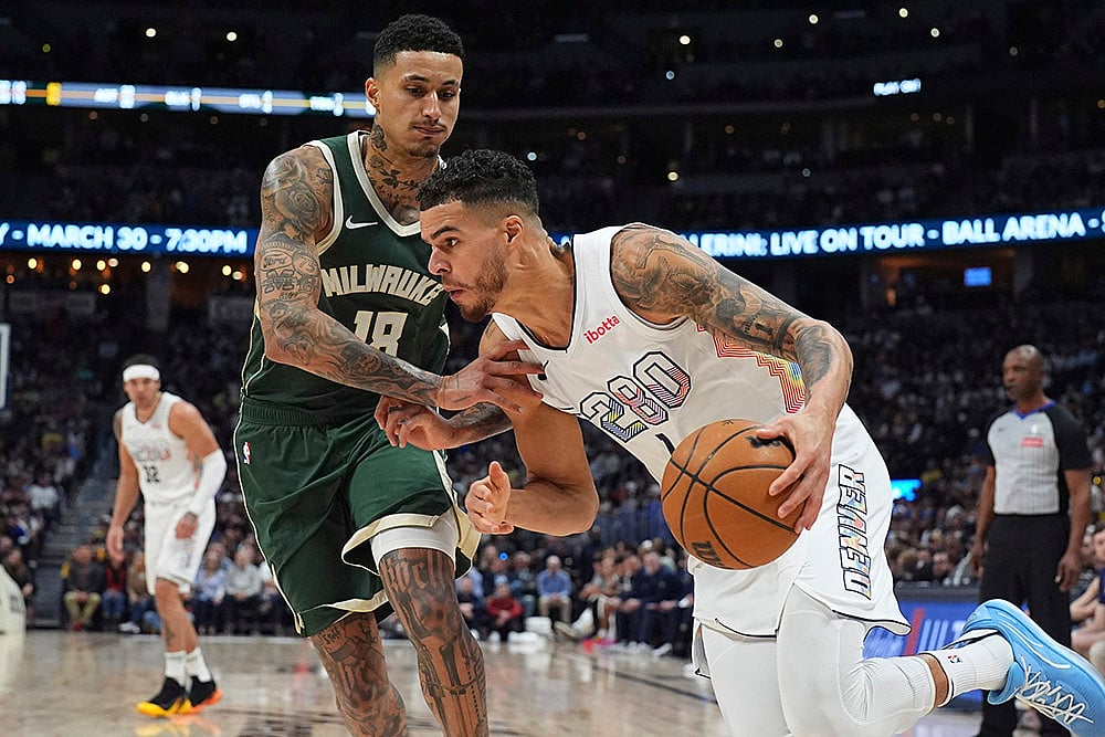 NBA basketball 2024-25 Milwaukee Bucks vs Denver Nuggets: Michael Porter Jr.