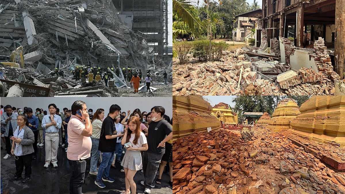 | Image- AP/AFP : The country does have some fault lines, especially in the northern and western regions, but they are far from Bangkok.
