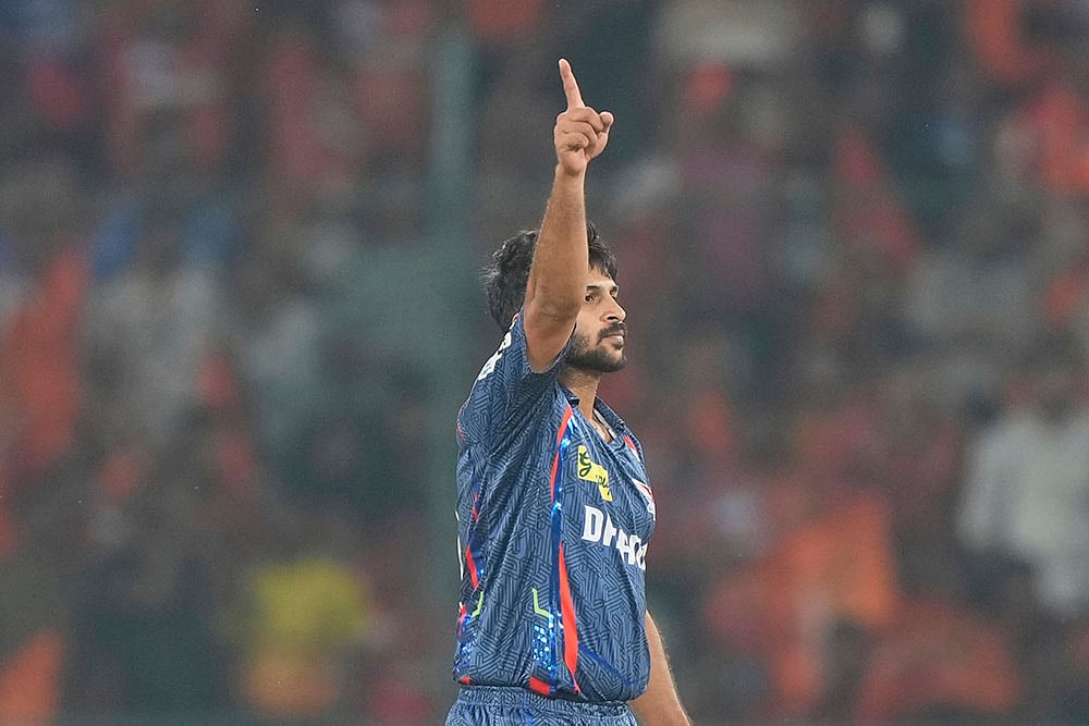 Indian Premier League 2025: LSG vs SRH Shardul Thakur wicket celebration
