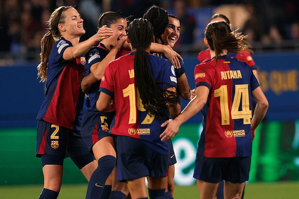 Womens Champions League, quarter-final: FC Barcelona and VfL Wolfsburg