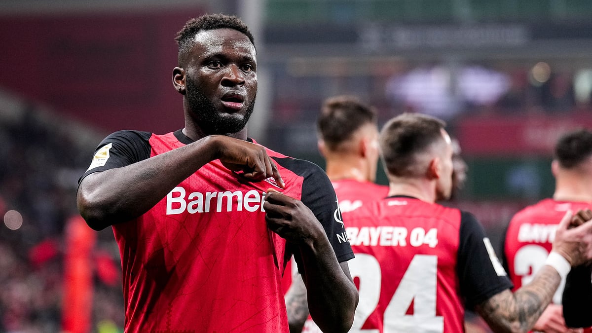 Bayer Leverkusen goalscorer Victor Boniface