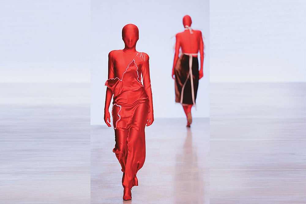 Masked in Scariett: The Moscow-based Cosarêve show on the fourth day of the Moscow Fashion Week