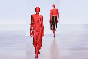 Masked in Scariett: The Moscow-based Cosarêve show on the fourth day of the Moscow Fashion Week