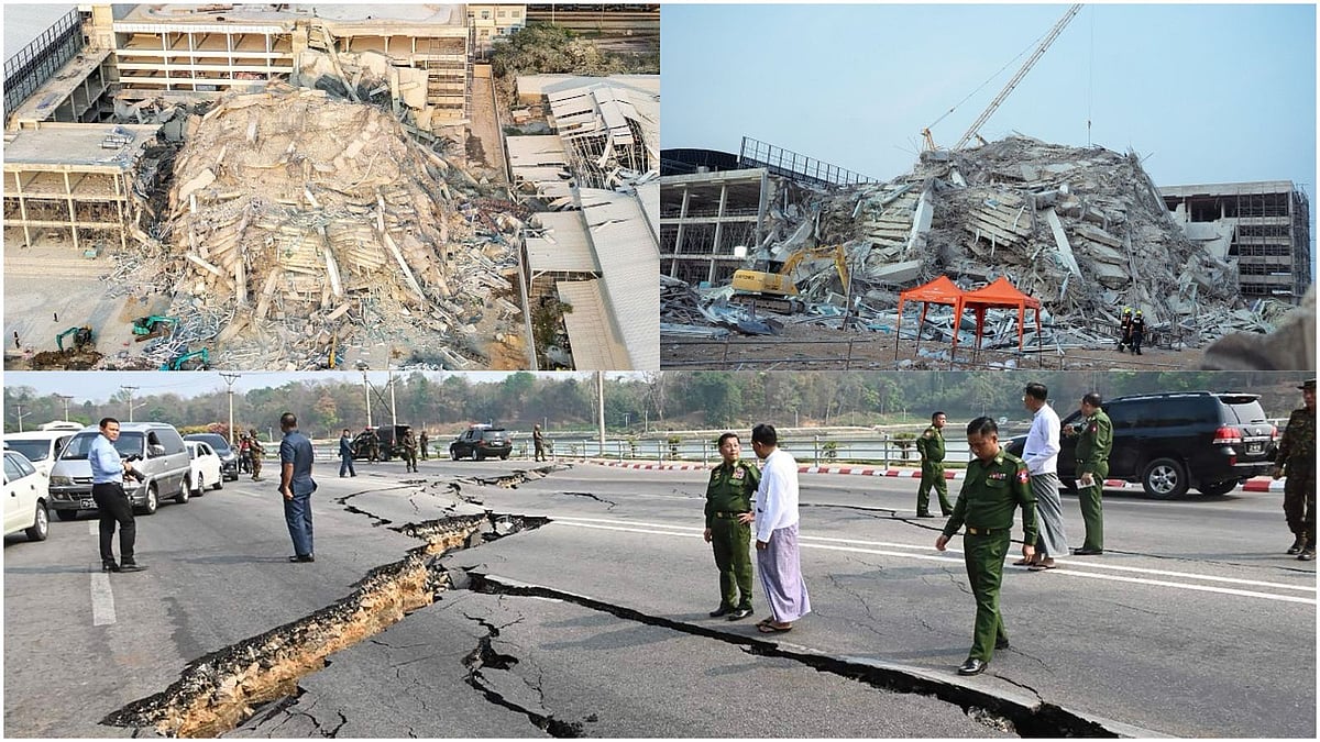 A 7.7 magnitude earthquake led to extensive destruction in Myanmar and Thailand on Friday