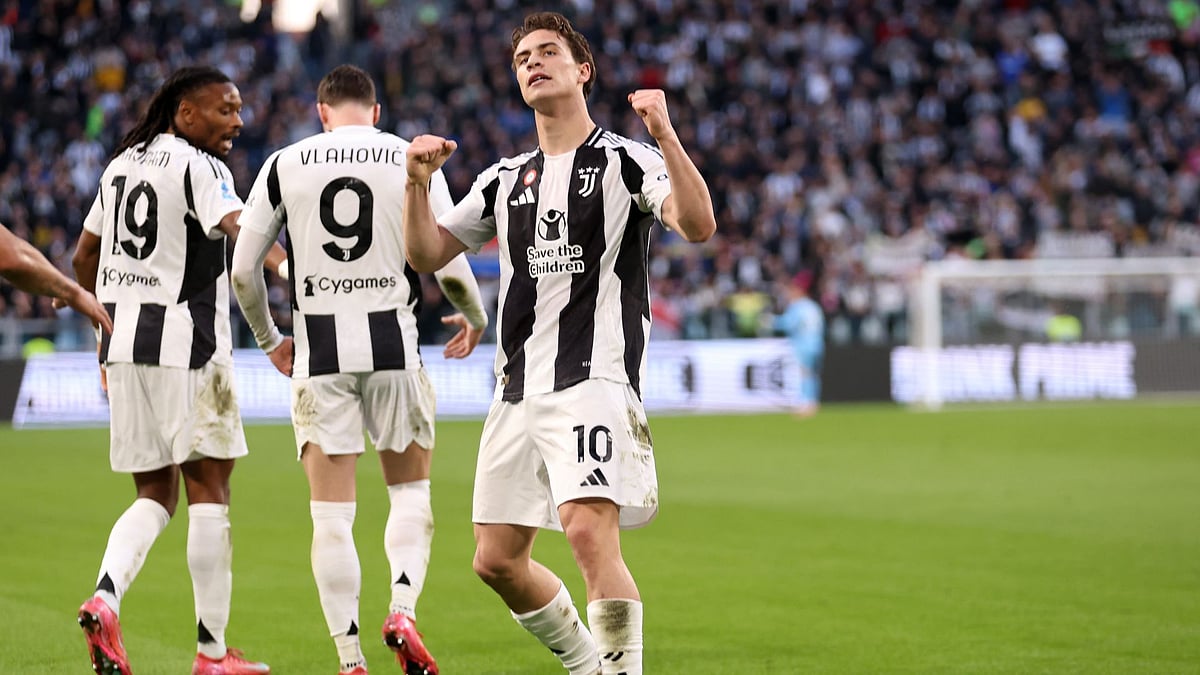 Kenan Yildiz celebrates his winner against Genoa