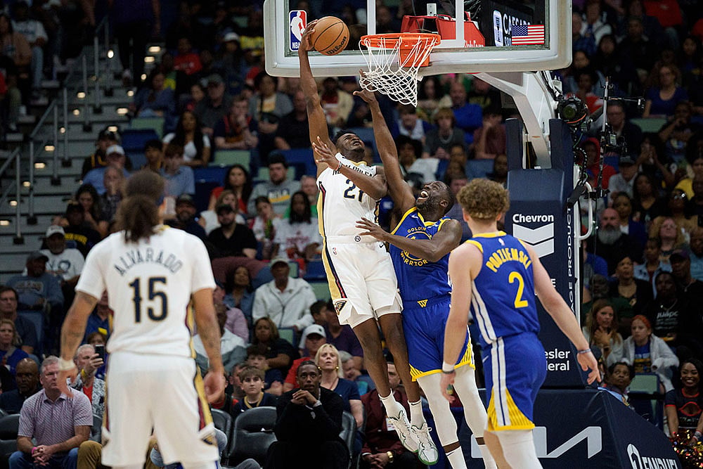 NBA Basketball Game: New Orleans Pelicans vs Golden State Warriors