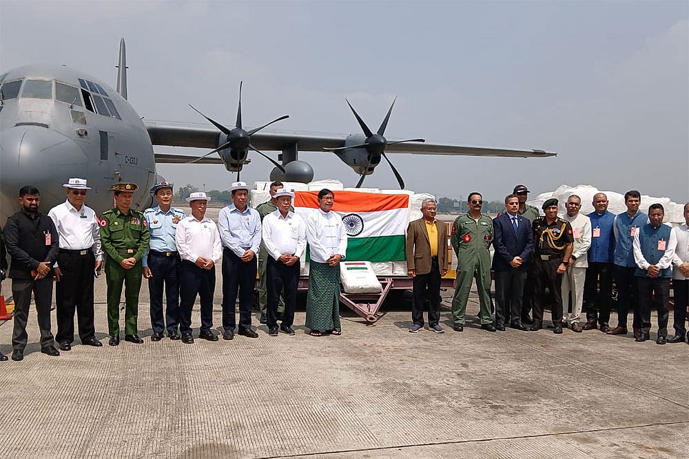 Indian aid to Myanmar
