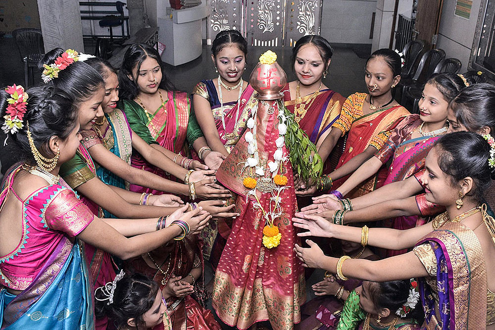 | Photo: PTI : Gudi Padwa celebrations