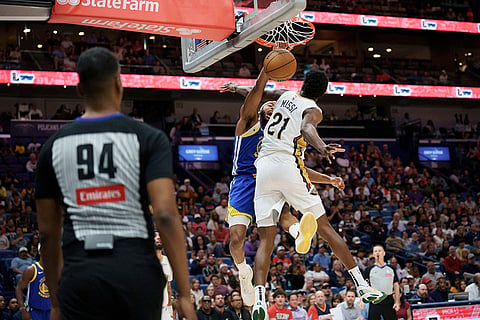 Warriors Pelicans Basketball