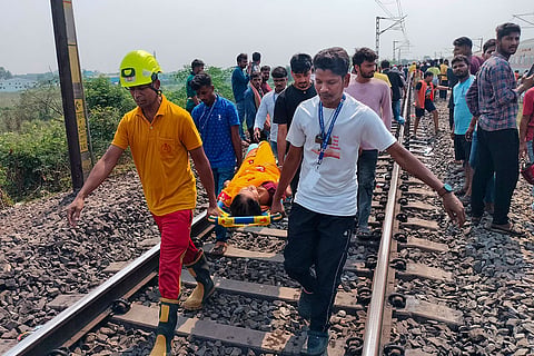 Express train derails in Odisha's Cuttack