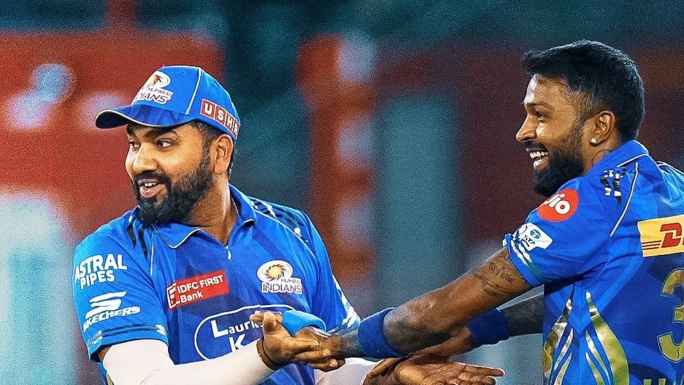 Rohit Sharma and Hardik Pandya of Mumbai Indians.  - X | Mumbai Indians 