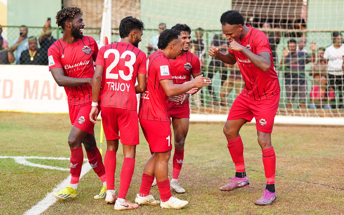 AIFF : Churchill Brothers celebrat win over Inter Kashi.