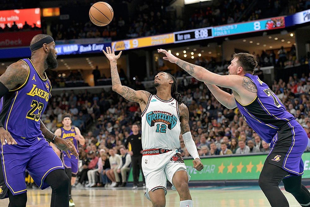 NBA Basketball Game: Los Angeles Lakers vs Memphis Grizzlies
