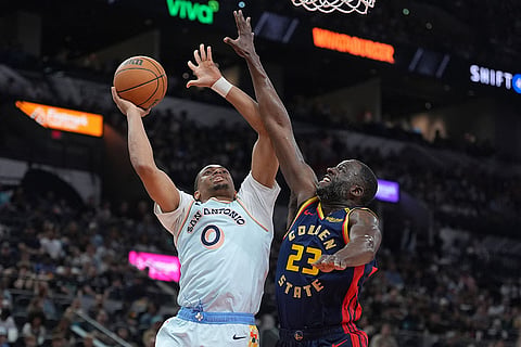 Spurs Warriors Basketball