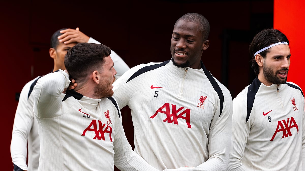 Liverpool FC players during a practice session. - Photo: X | Liverpool FC