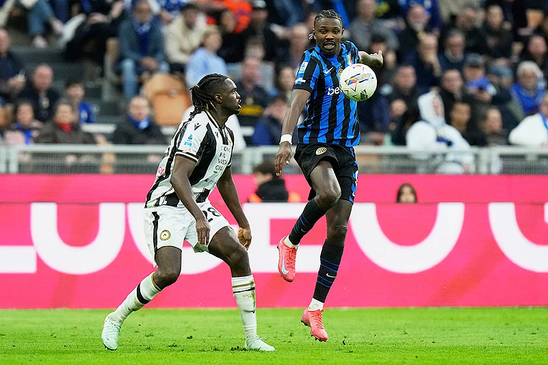 Italy Soccer Serie A 2024-25 Inter Milan vs Udinese: Oumar Solet