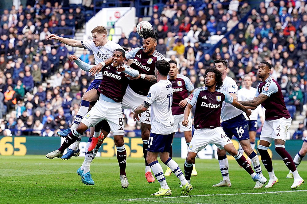 Britain Soccer FA Cup Preston North End vs Aston Villa: Tyrone Mings