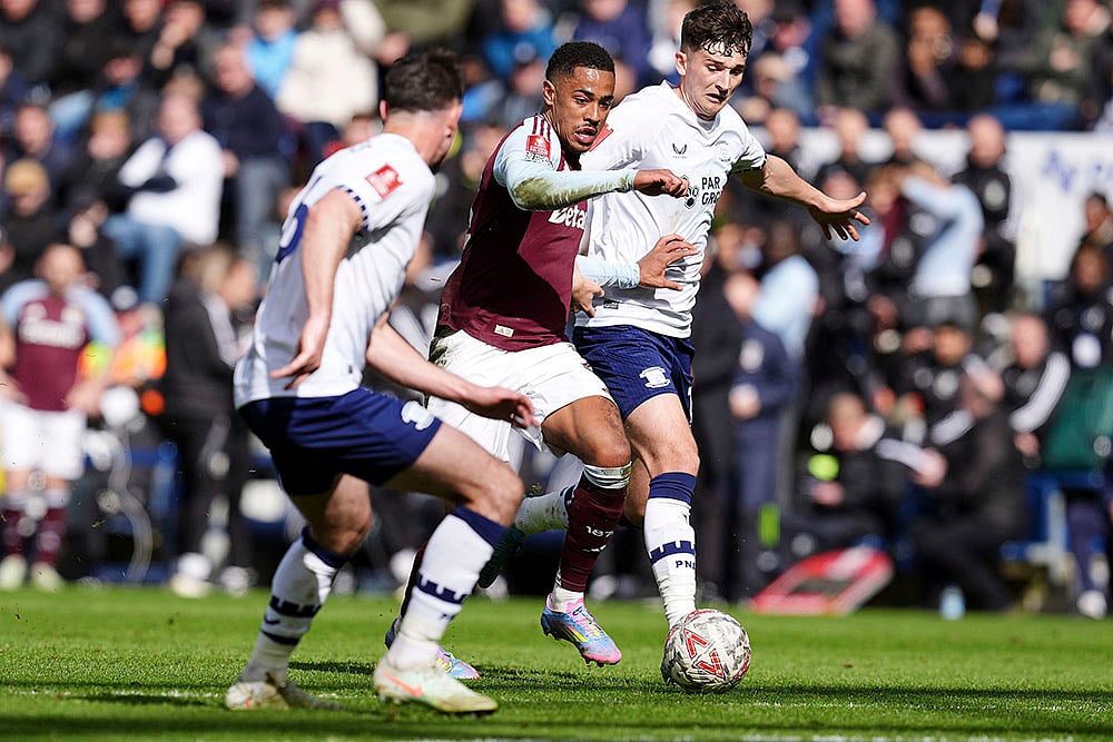 Britain Soccer FA Cup Preston North End vs Aston Villa: Jacob Ramsey