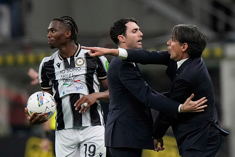 Italy Soccer Serie A 2024-25 Inter Milan vs Udinese: Simone Inzaghi