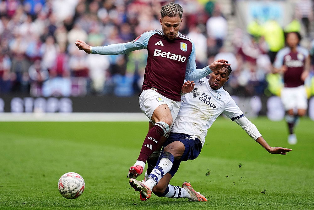 Britain Soccer FA Cup Preston North End vs Aston Villa: Villas Matty Cash