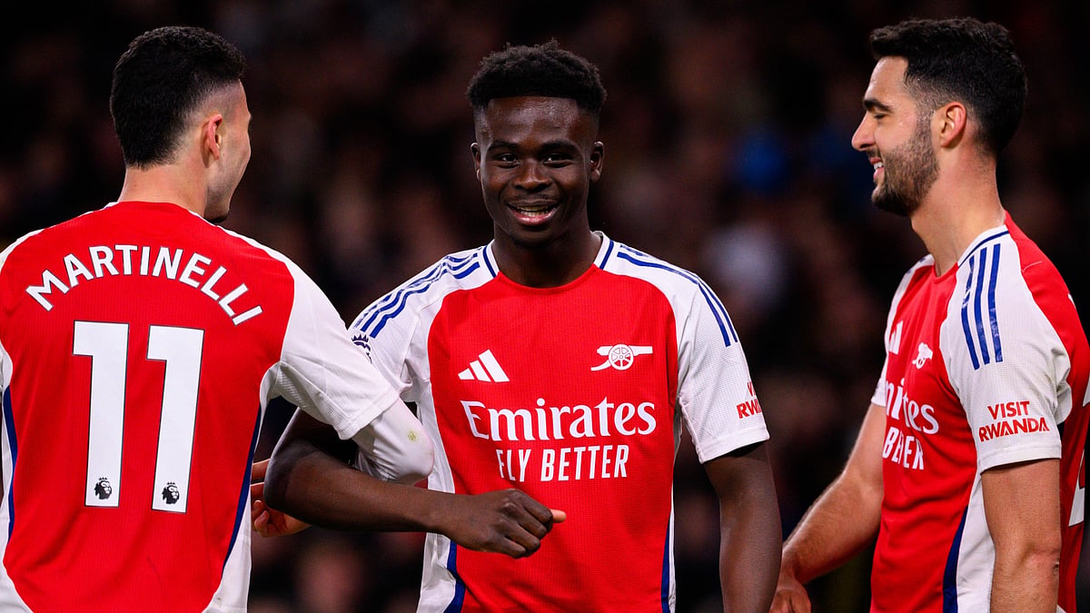 Bukayo Saka scored on his comeback from injury.