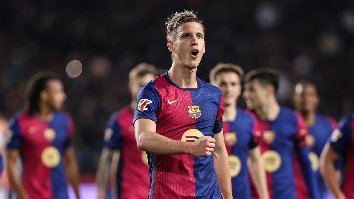 Dani Olmo and other Barcelona players