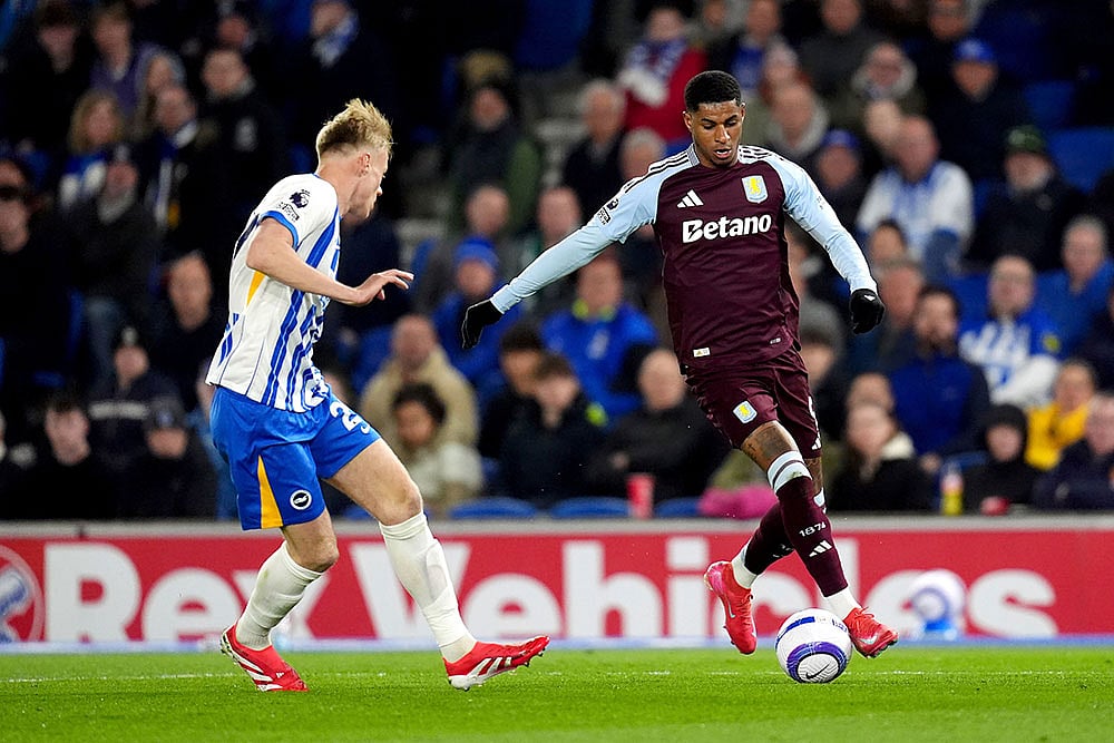 English Premier League soccer: Brighton vs Aston Villa