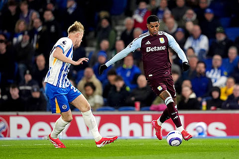 English Premier League soccer: Aston Villa vs Brighton