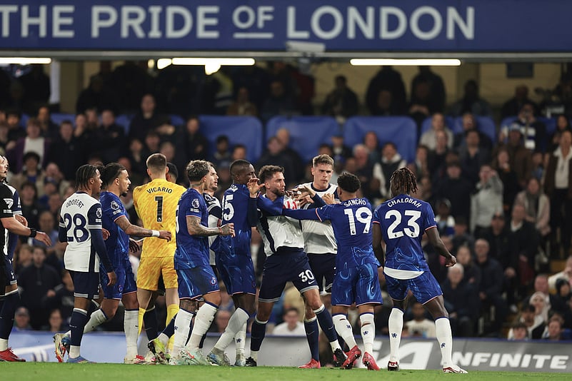 Trevoh Chalobah during the English Premier League soccer match between Chelsea and Tottenham
