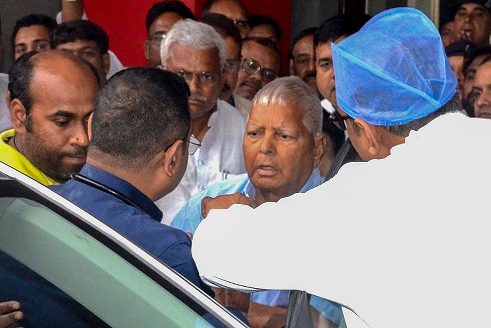 Lalu Prasad at hospital