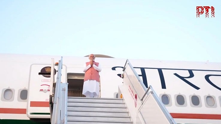 | PTI/Screengrab : PM Modi Leaves For Thailand To Attend 6th BIMSTEC Summit
