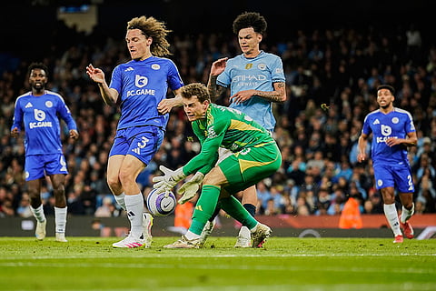 English Premier League Soccer: Manchester City vs Leicester City