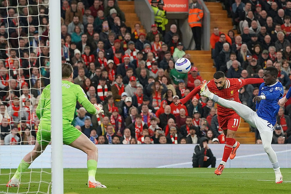 English Premier League Soccer: Everton vs Liverpool
