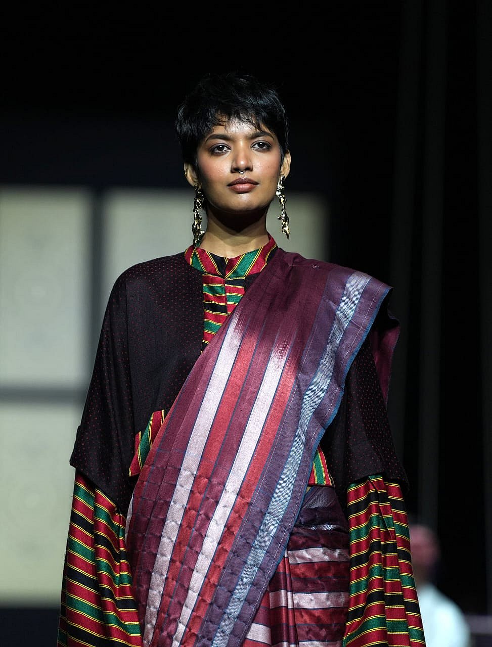 A Model present creations by Artisan Designers Of Somaiya Kala Vidya