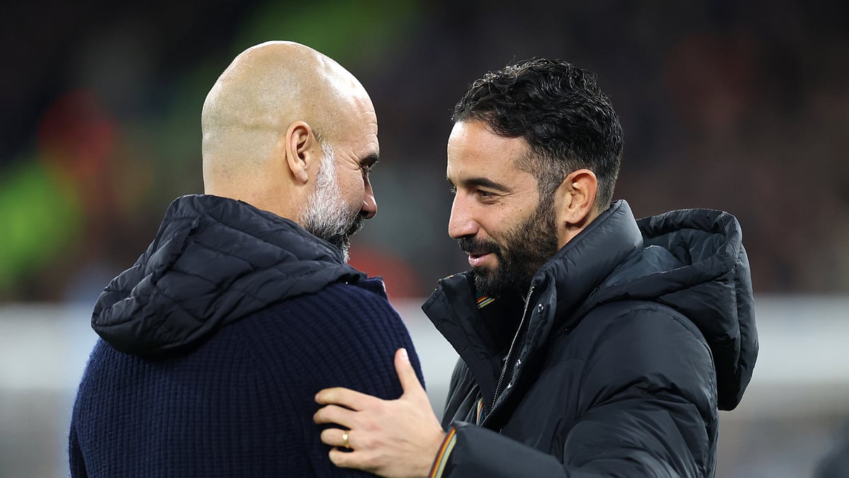 Ruben Amorim and Pep Guardiola
