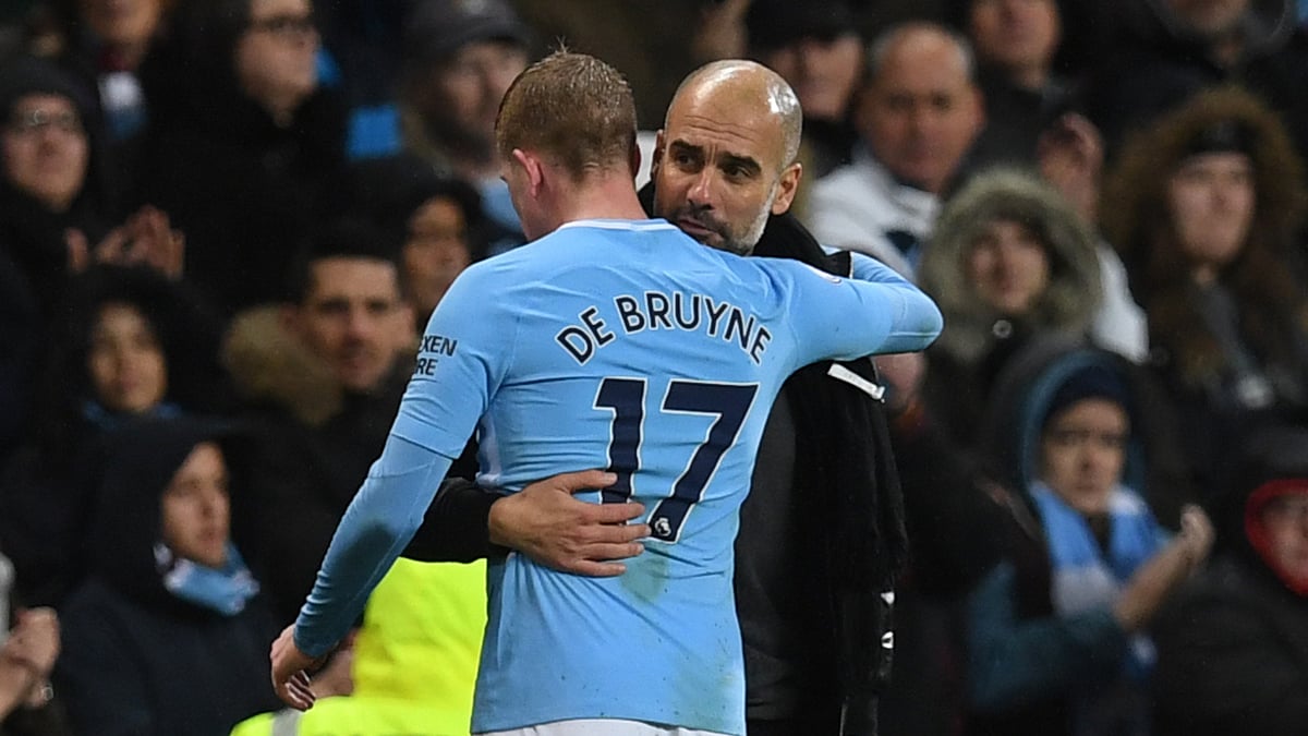 Pep Guardiola and Kevin De Bruyne - null