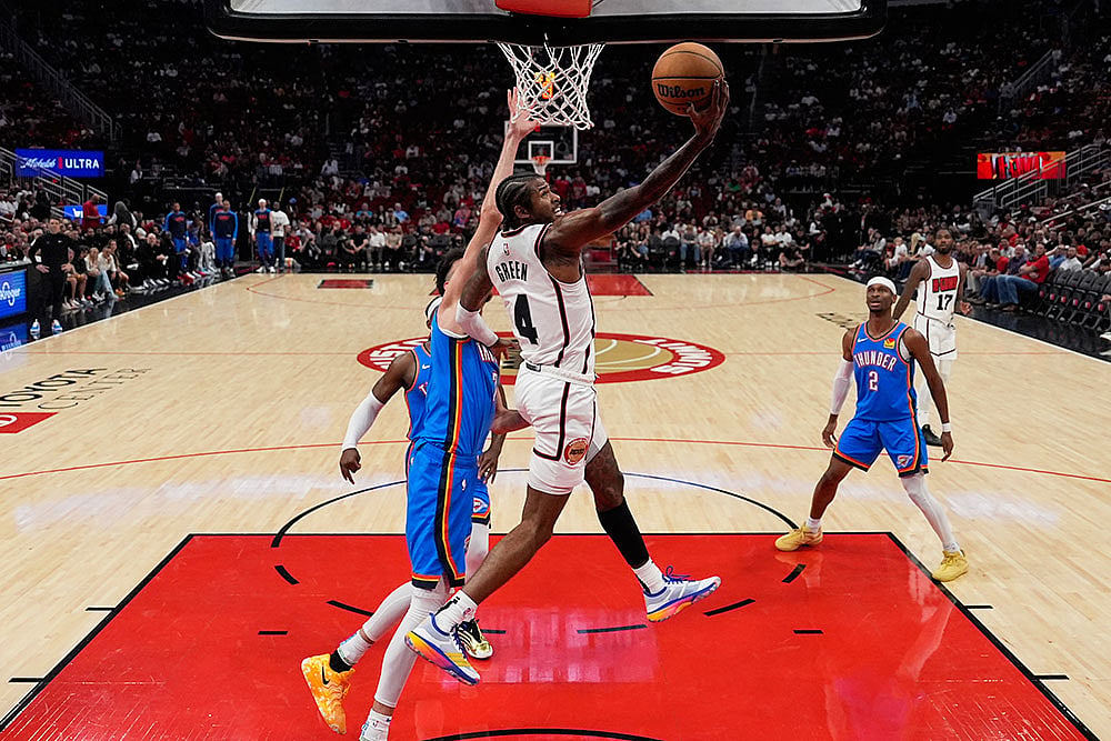 NBA Basketball Game: Oklahoma City Thunder vs Houston Rockets