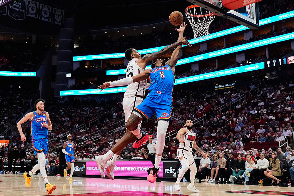| Photo: AP/Ashley Landis : NBA: Houston Rockets vs Oklahoma City Thunder