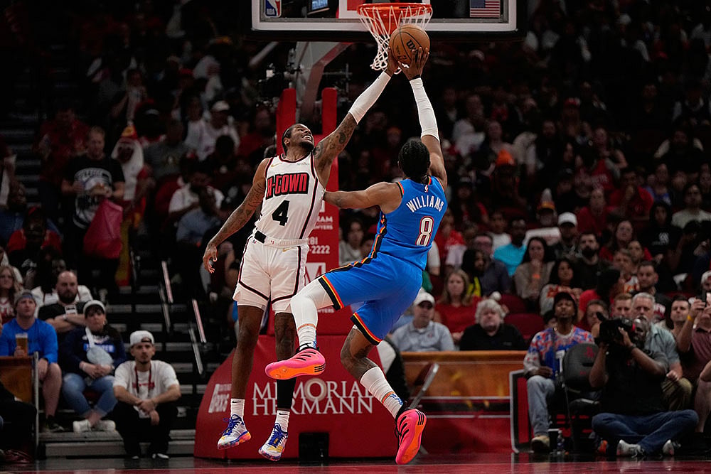 NBA Basketball Game: Houston Rockets vs Oklahoma City Thunder