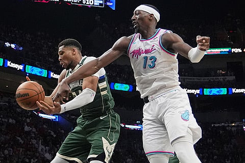 NBA Basketball: Milwaukee Bucks vs Miami Heat