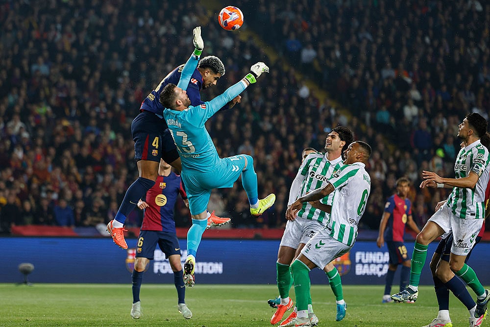 La Liga soccer match: Real Betis vs Barcelona