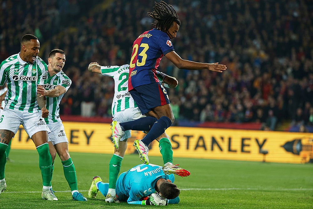 Spanish La Liga soccer match: Real Betis vs Barcelona