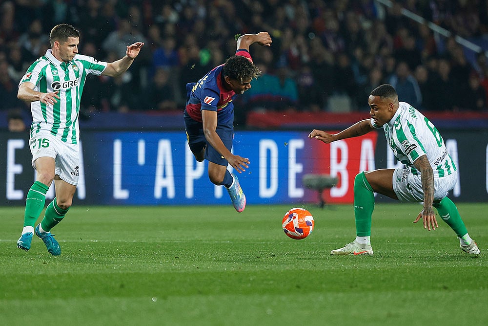 La Liga soccer match: Barcelona vs Real Betis