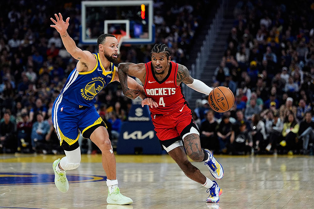 | Photo: AP/Godofredo A. Vásquez : NBA: Houston Rockets vs Golden State Warriors