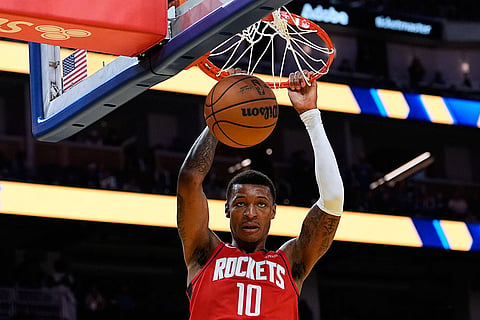 NBA Basketball Game: Golden State Warriors vs Houston Rockets